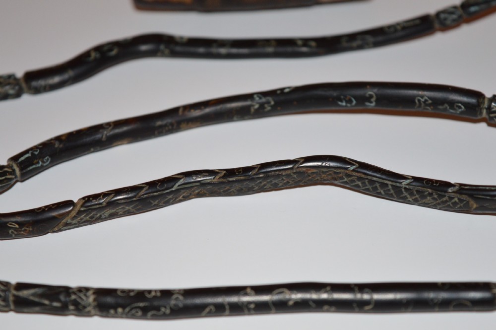 5 Thai Shaman's Wands and Bone Bead,c1880 View II