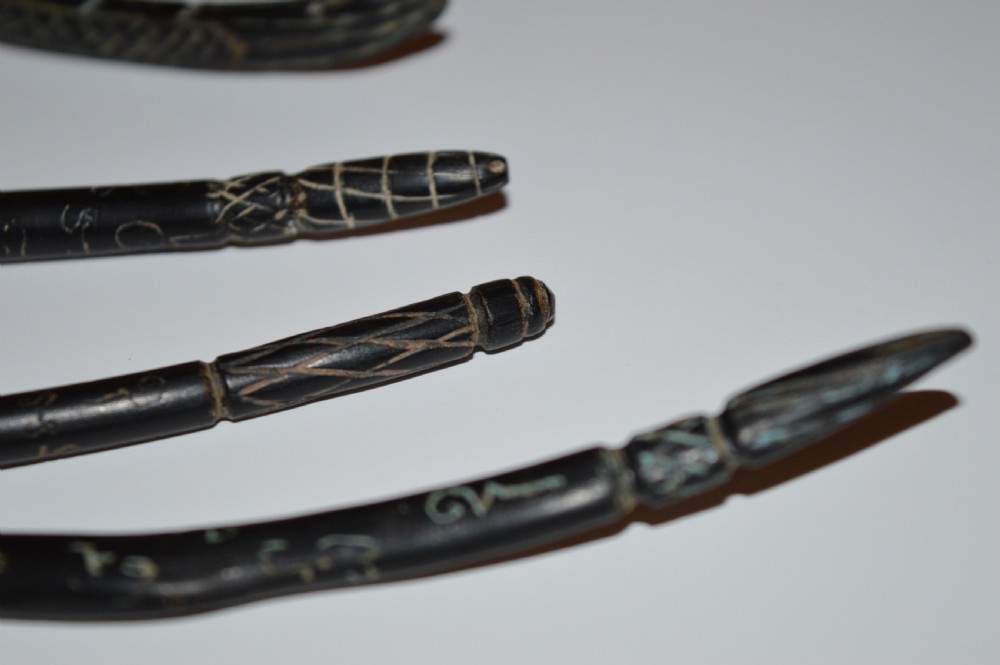 5 Thai Shaman's Wands and Bone Bead,c1880 View VIII