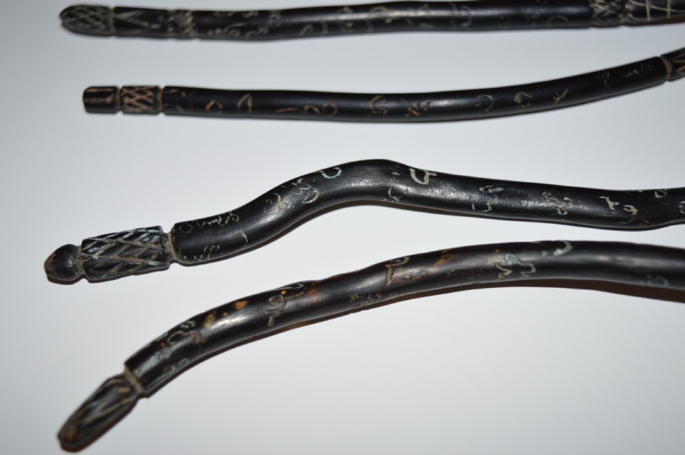 5 Thai Shaman's Wands and Bone Bead,c1880 View IX