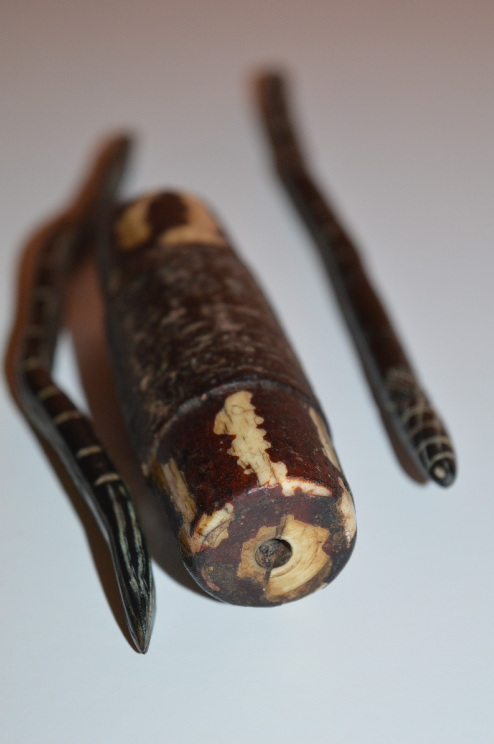 5 Thai Shaman's Wands and Bone Bead,c1880 View XIII