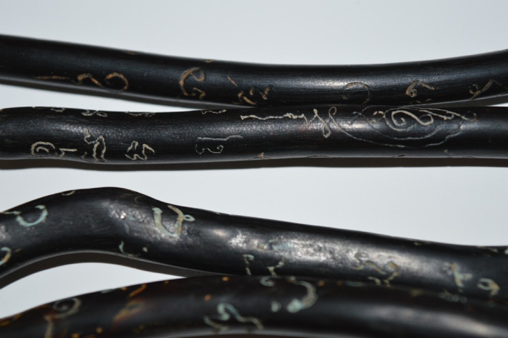 5 Thai Shaman's Wands and Bone Bead,c1880 View XIV
