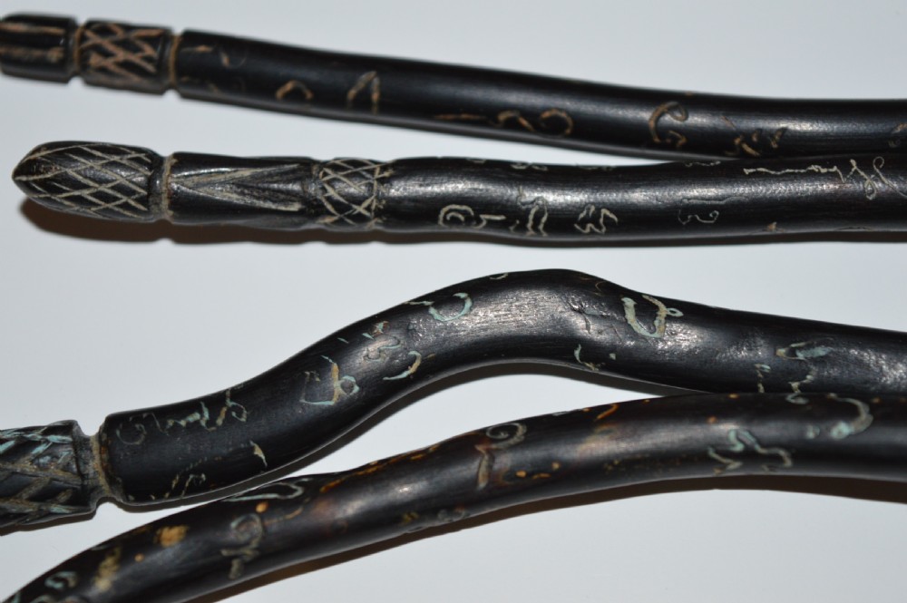 5 Thai Shaman's Wands and Bone Bead,c1880 View XV