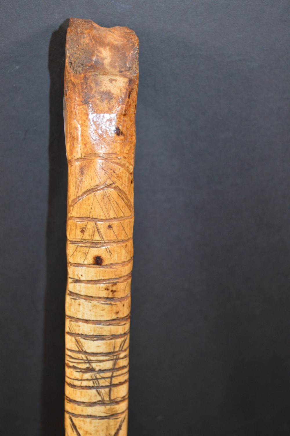 Tribal Sepik River Cassowary Bone Dagger,c1890 View IV