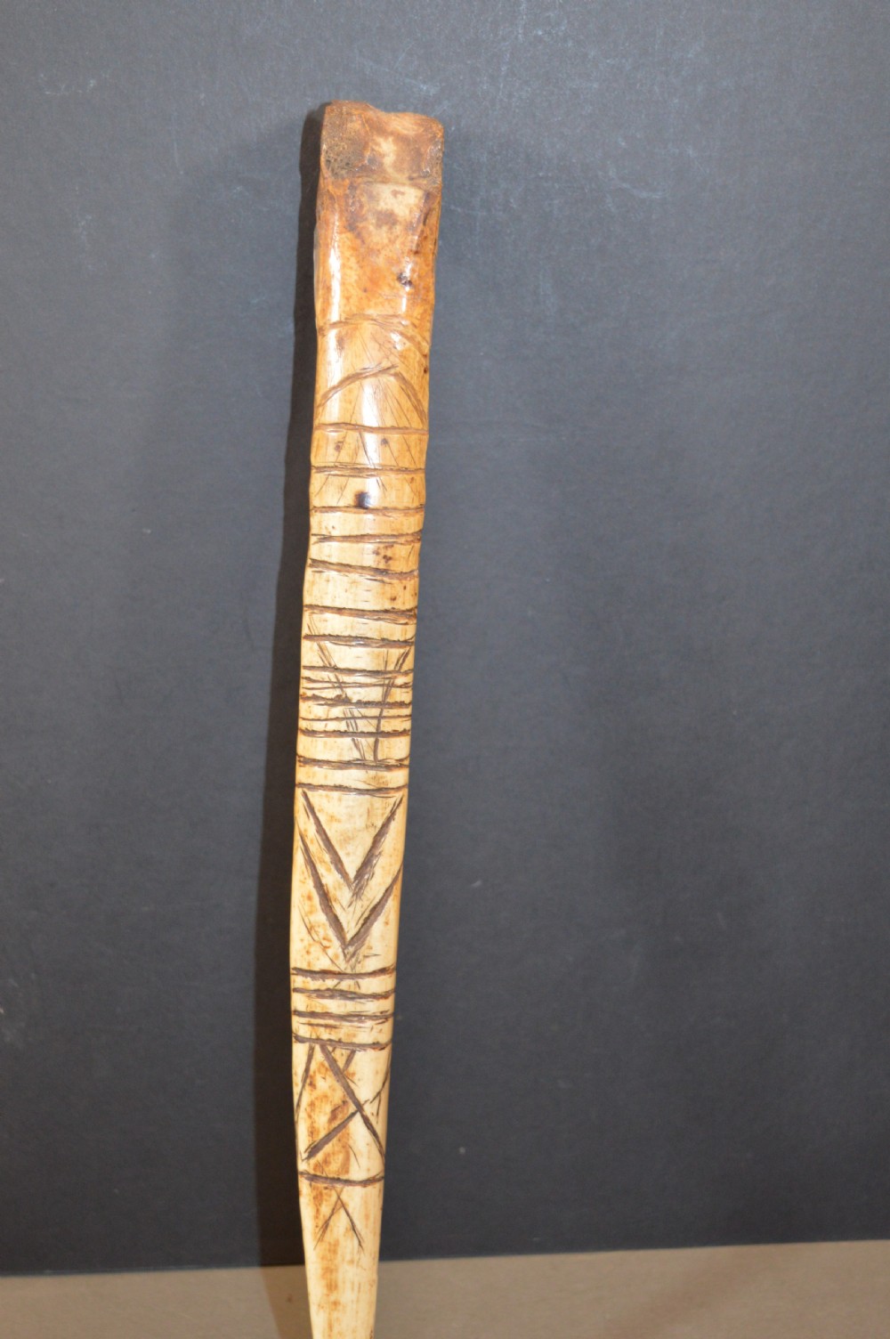 Tribal Sepik River Cassowary Bone Dagger,c1890 View VII