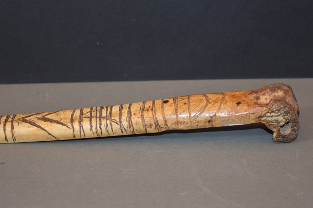Tribal Sepik River Cassowary Bone Dagger,c1890 View XIV