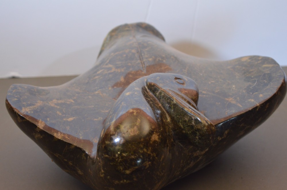 Large (10kg) Inuit Stone Bird Statue,c1920 View III