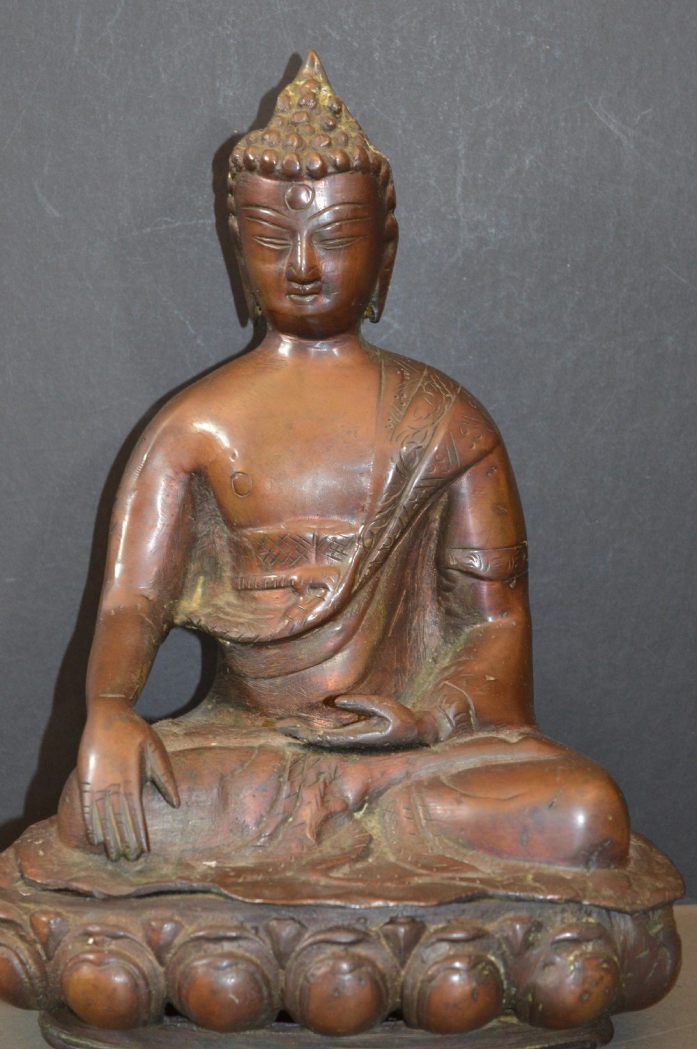 Tibetan Bronze Seated Buddha Statue, c1890 