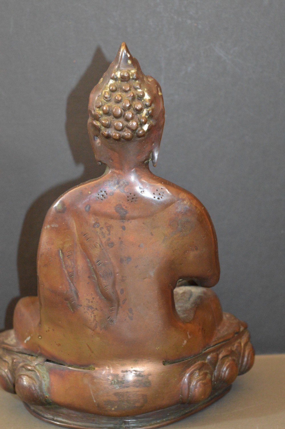 Tibetan Bronze Seated Buddha Statue, c1890  View VI
