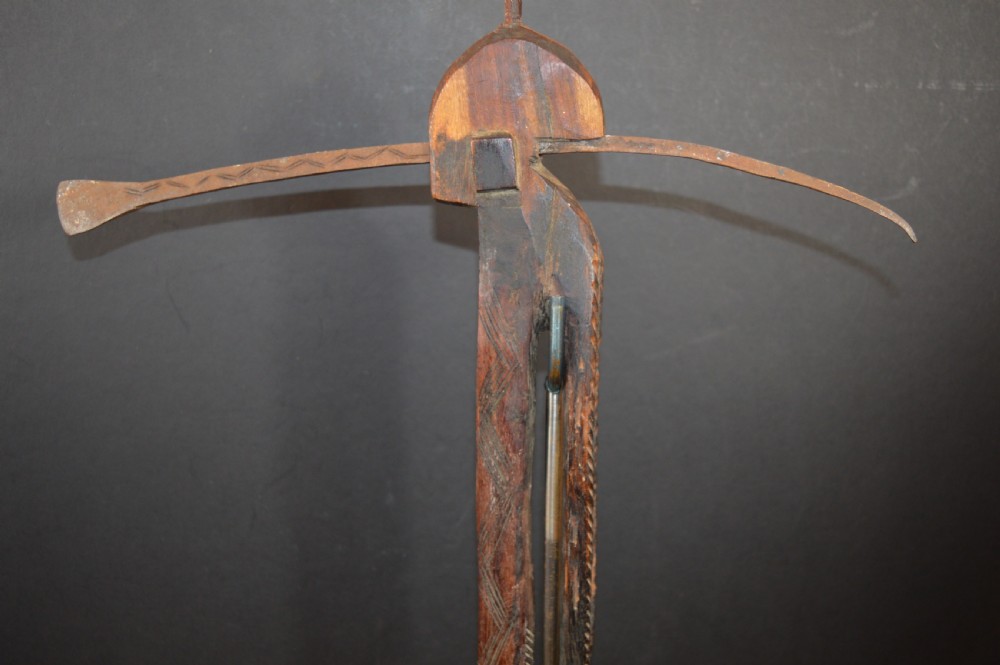 African Mossi Tribal Axe on Stand,c1920 View II