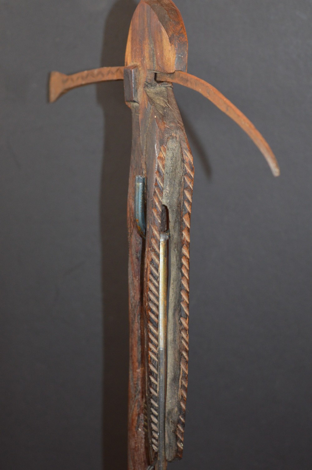 African Mossi Tribal Axe on Stand,c1920 View V