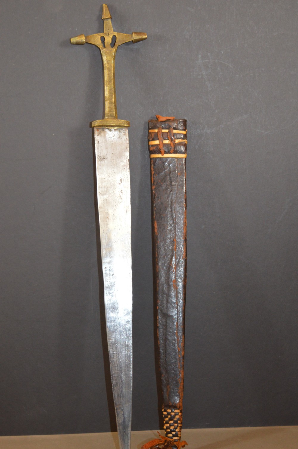 African Tuareg Sword / Scabbard,c1890 View VIII