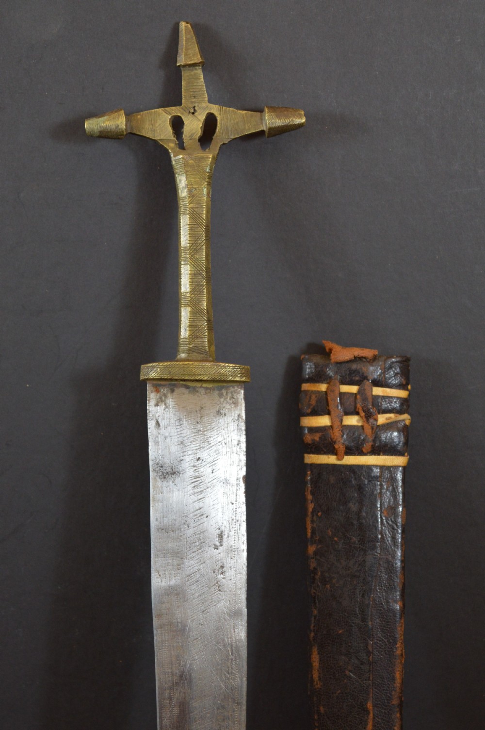 African Tuareg Sword / Scabbard,c1890 View IX