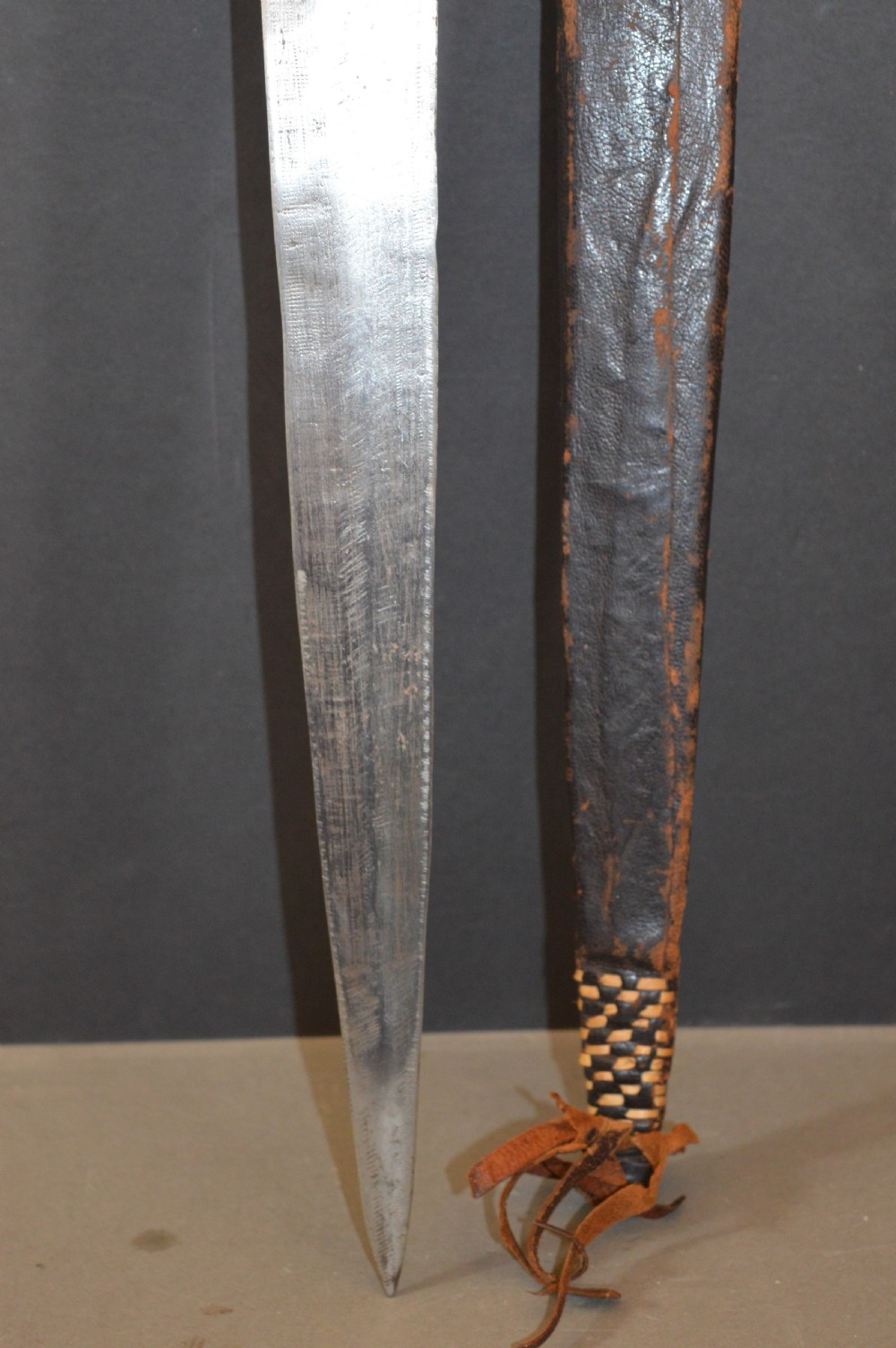 African Tuareg Sword / Scabbard,c1890 View X