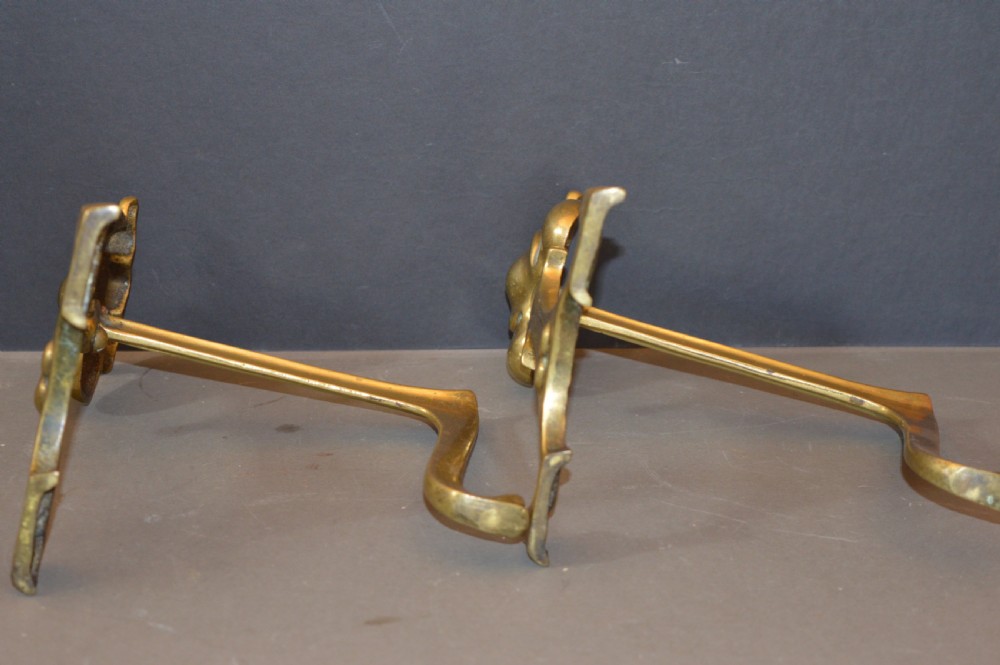 Pair Art Nouveau Fire Dogs,c1900 View VIII