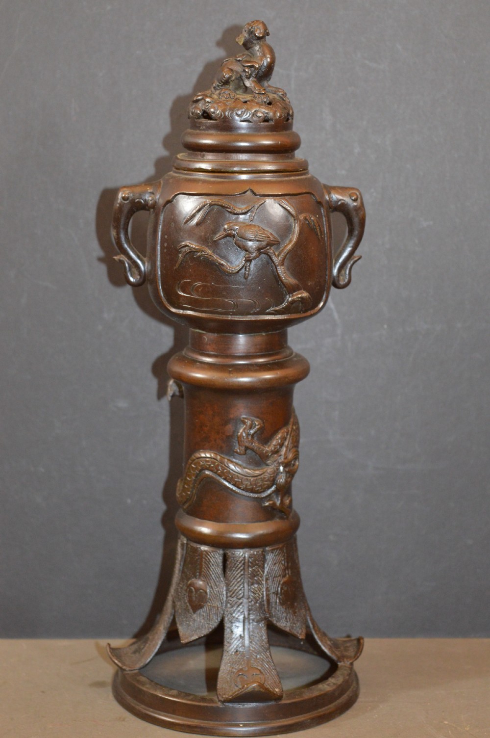 Large (32cm) Chinese Bronze Censer,c1920