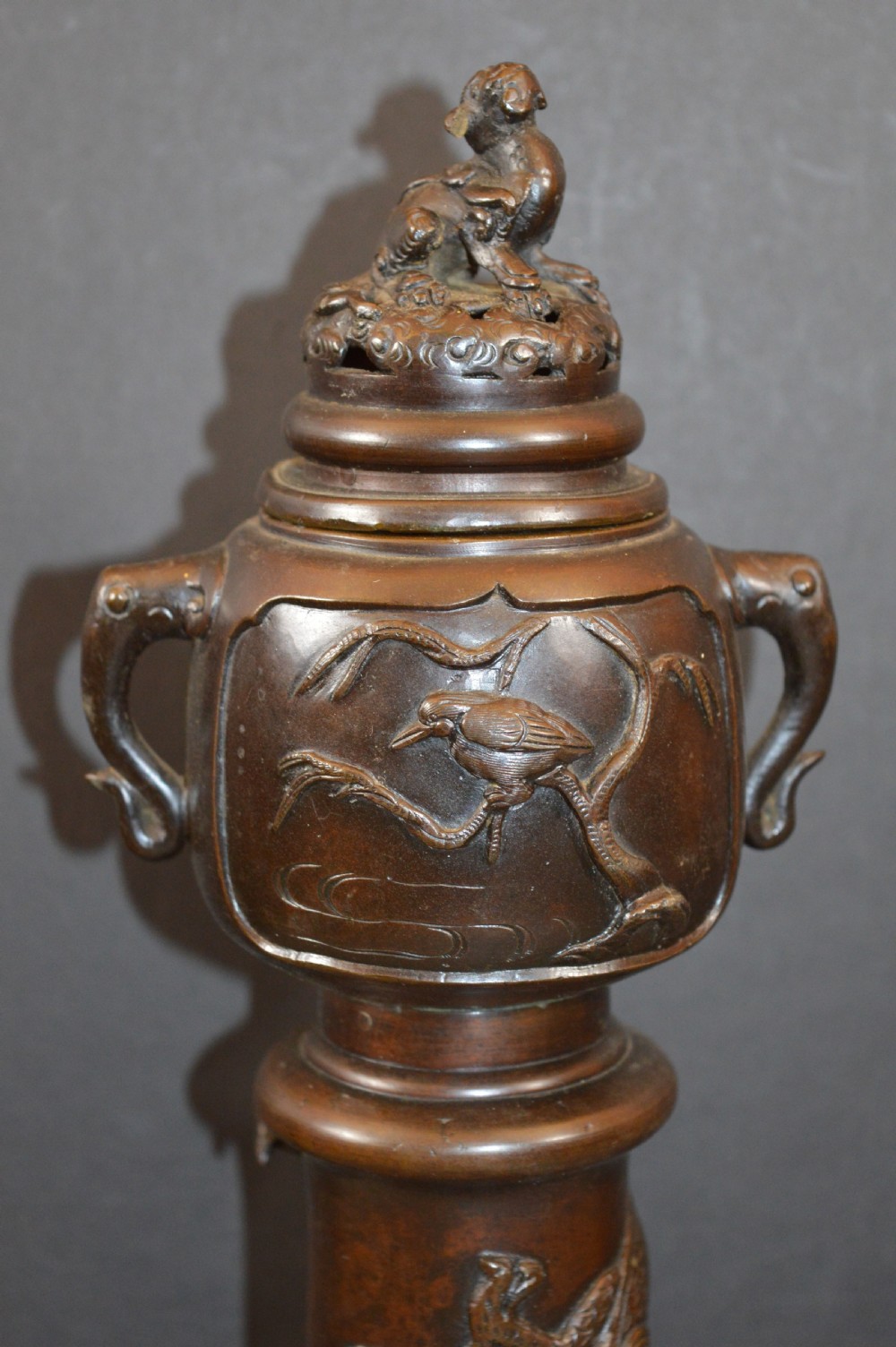 Large (32cm) Chinese Bronze Censer,c1920 View II