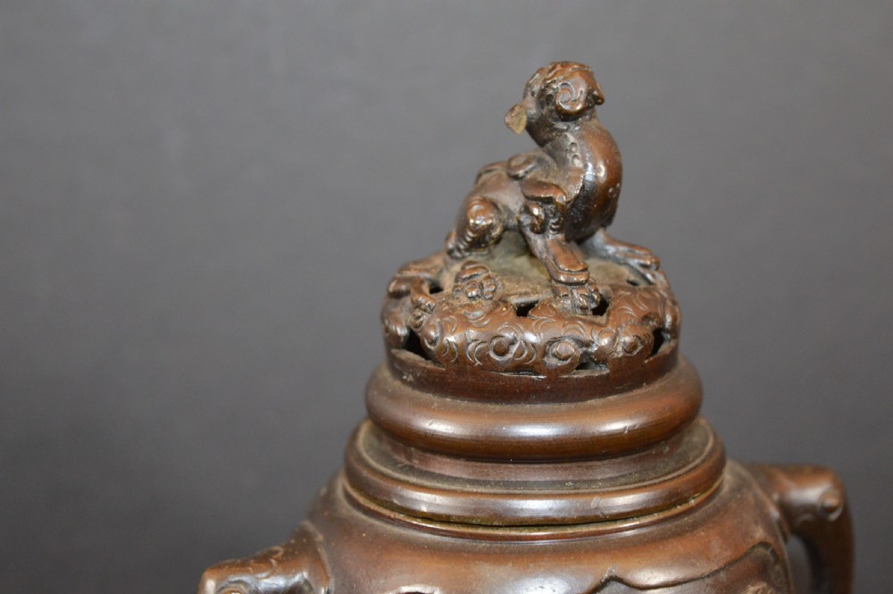 Large (32cm) Chinese Bronze Censer,c1920 View XII