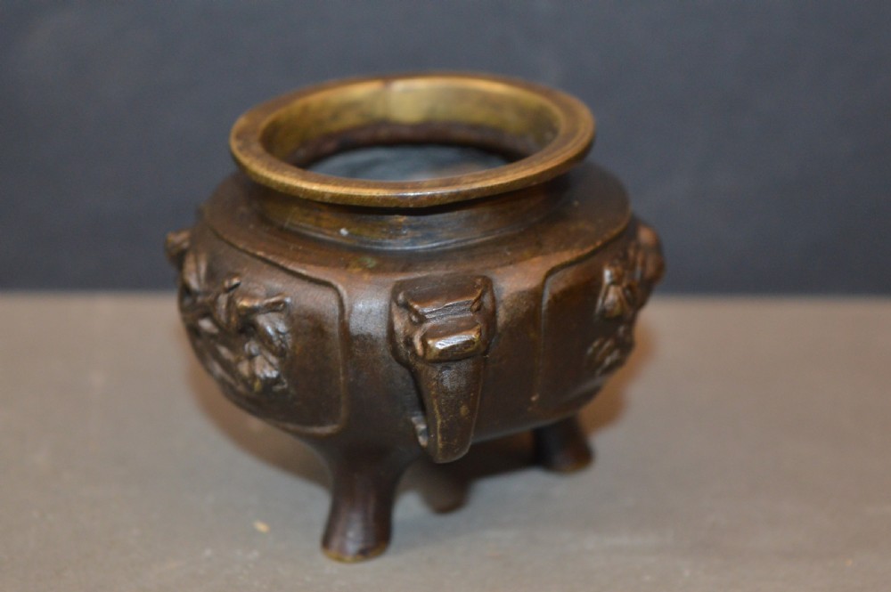 Small Chinese Bronze Censer,c1920 View VII