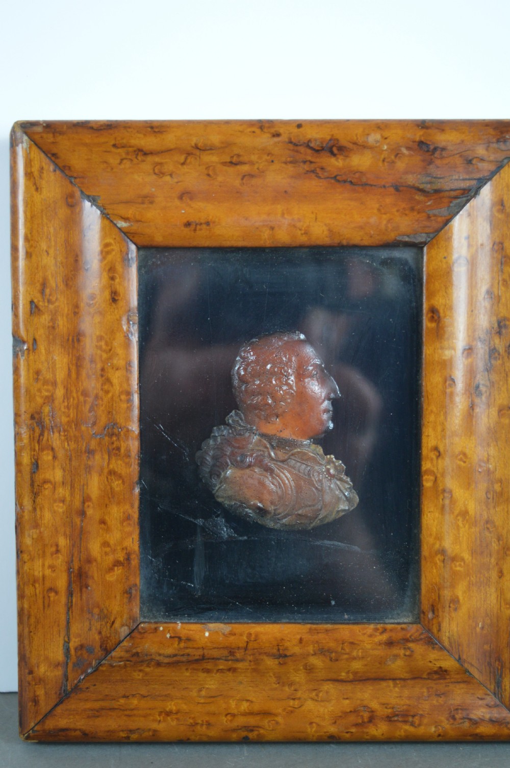 Framed Wax On Glass Portrait Wellington,c1820 View II