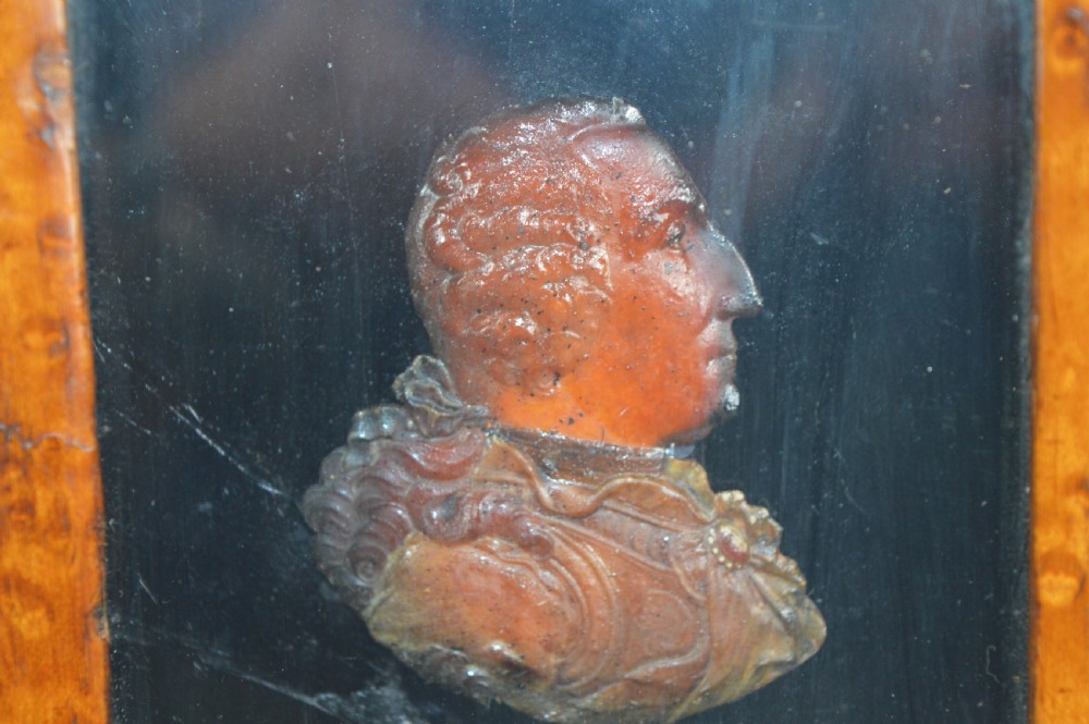 Framed Wax On Glass Portrait Wellington,c1820 View III
