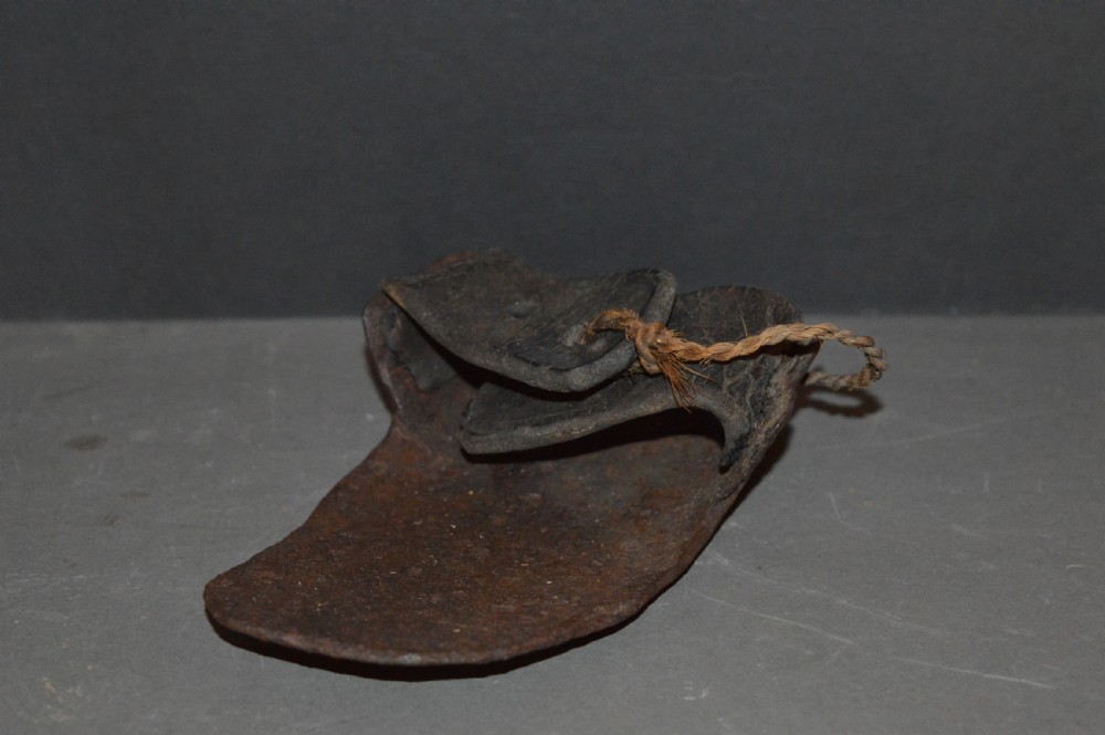 Irish Iron Childs Peat Cutters Overshoe,c1720 View V