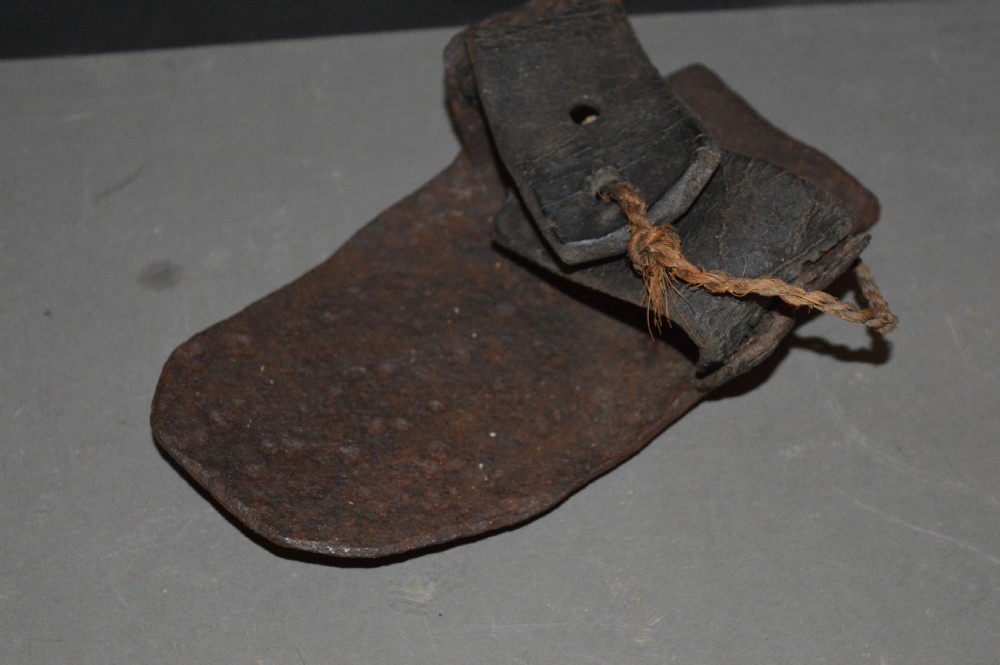 Irish Iron Childs Peat Cutters Overshoe,c1720 View VII