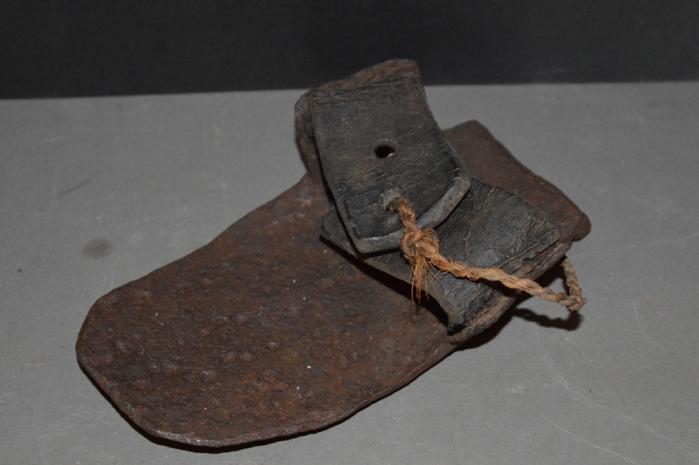 Irish Iron Childs Peat Cutters Overshoe,c1720 View VIII