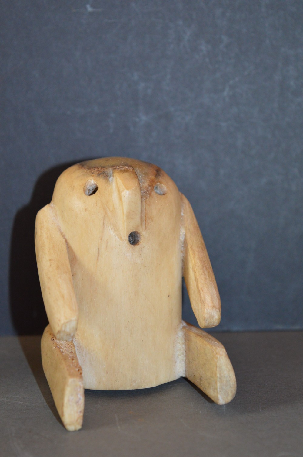 Inuit Carved Caribou Bone Figure, c1890 View II