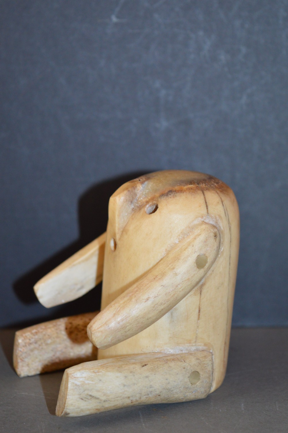 Inuit Carved Caribou Bone Figure, c1890 View III