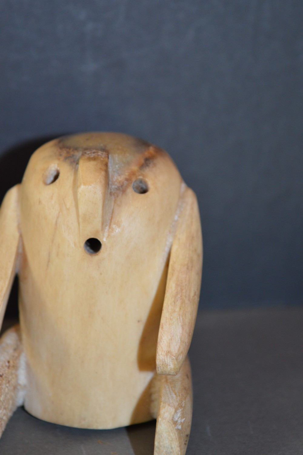 Inuit Carved Caribou Bone Figure, c1890 View IV