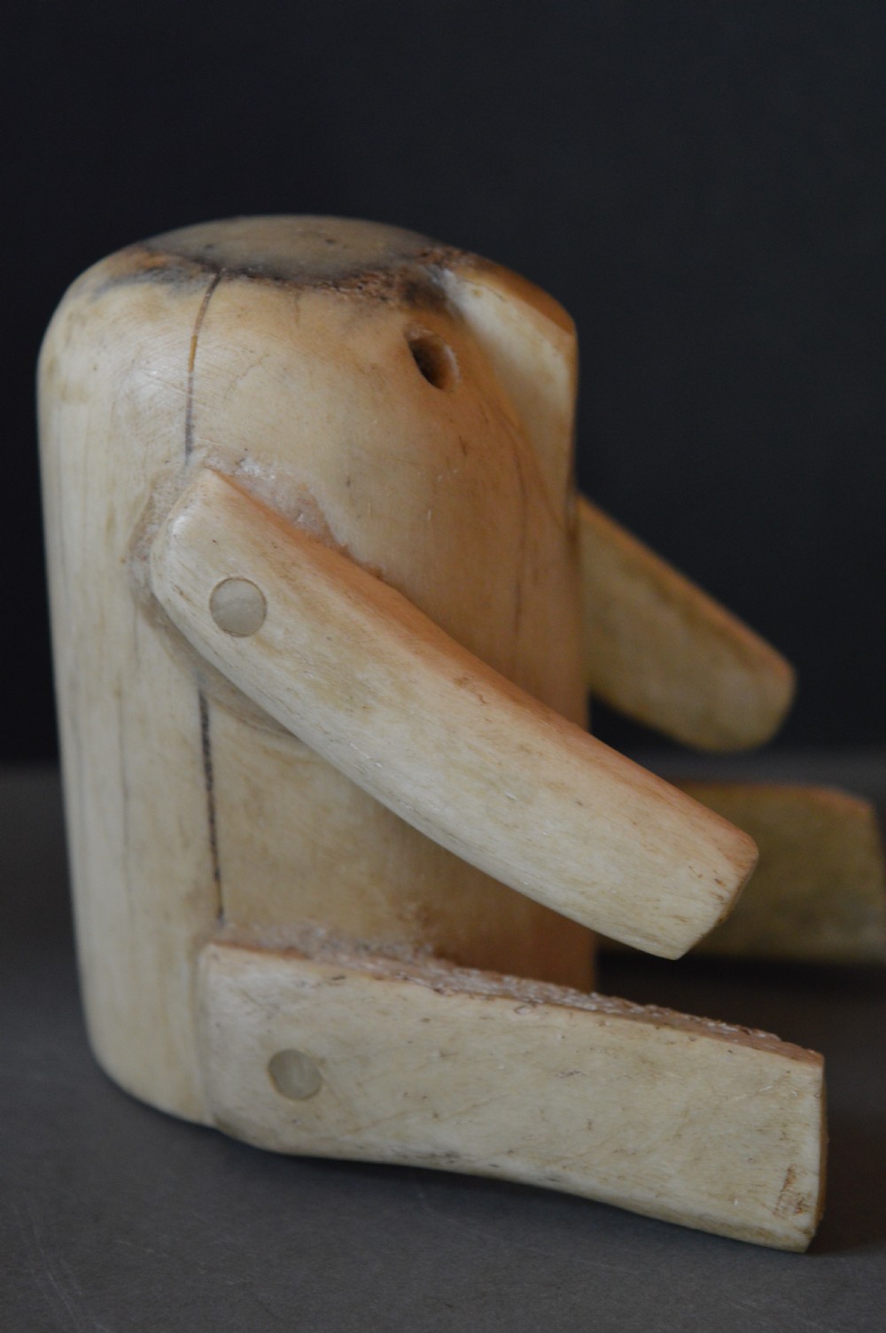 Inuit Carved Caribou Bone Figure, c1890 View VI