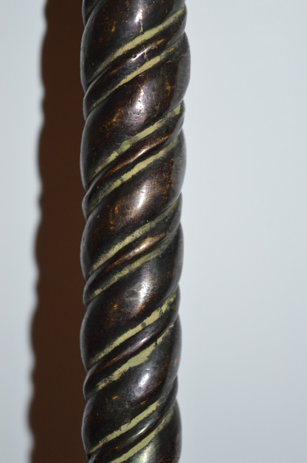 Large Indian Bronze Ceremonial Mace / Soonta,c1860 View II