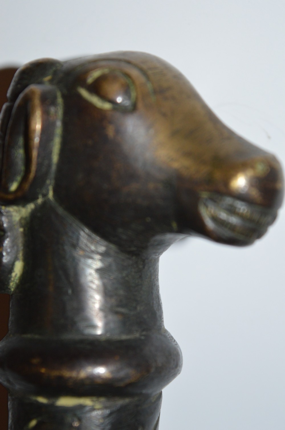 Large Indian Bronze Ceremonial Mace / Soonta,c1860 View III