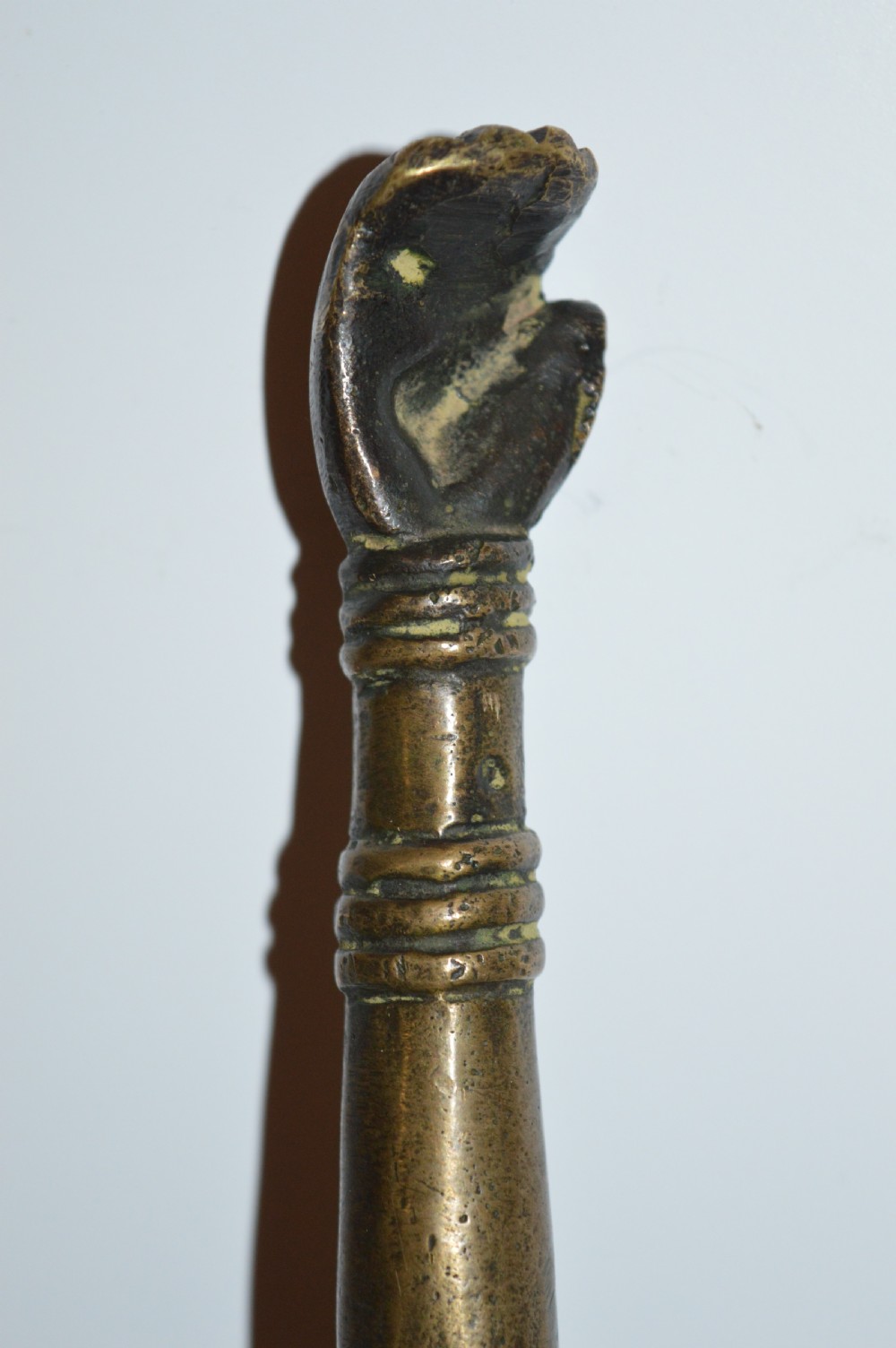 Large Indian Bronze Ceremonial Mace / Soonta,c1860 View IV
