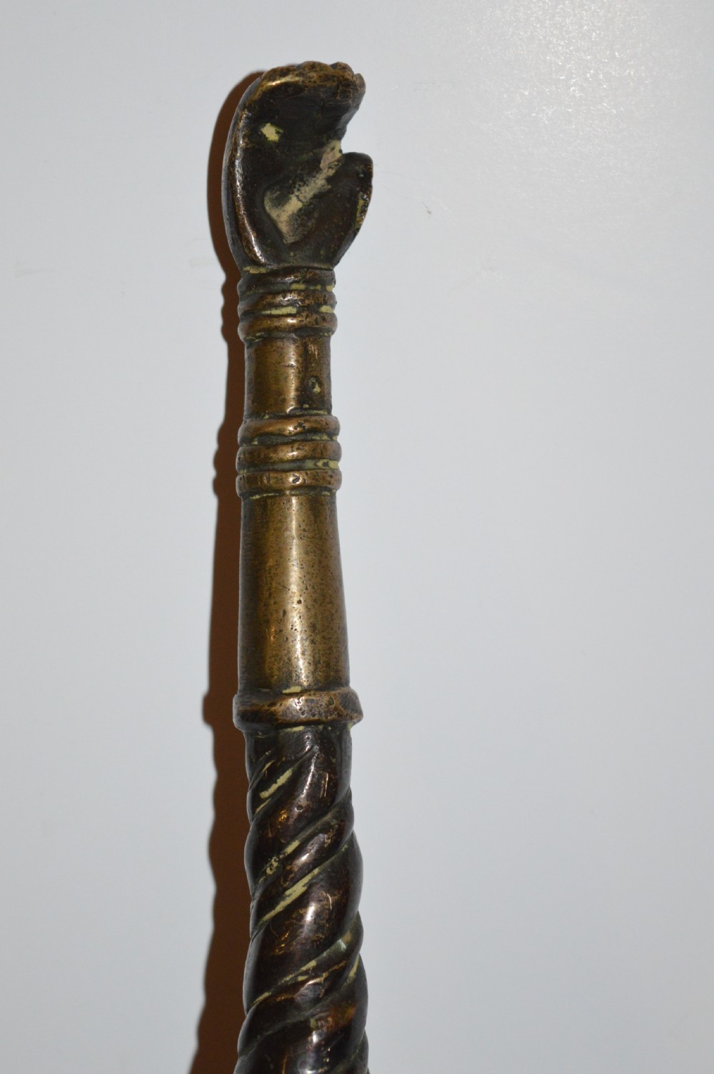 Large Indian Bronze Ceremonial Mace / Soonta,c1860 View VII
