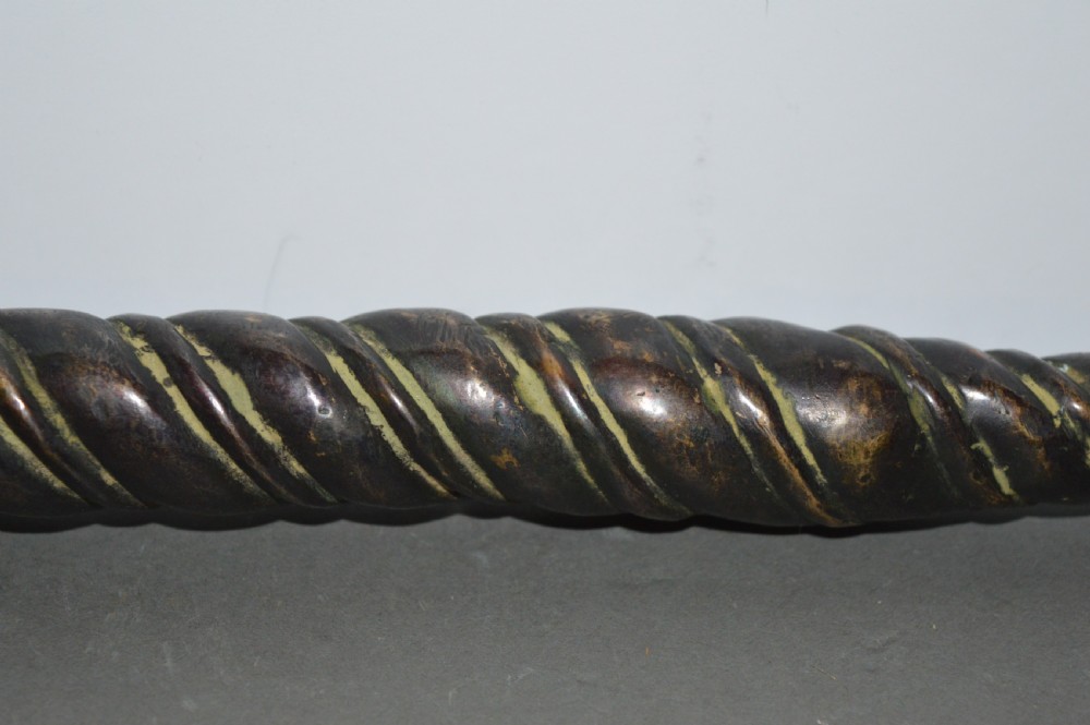 Large Indian Bronze Ceremonial Mace / Soonta,c1860 View XIV
