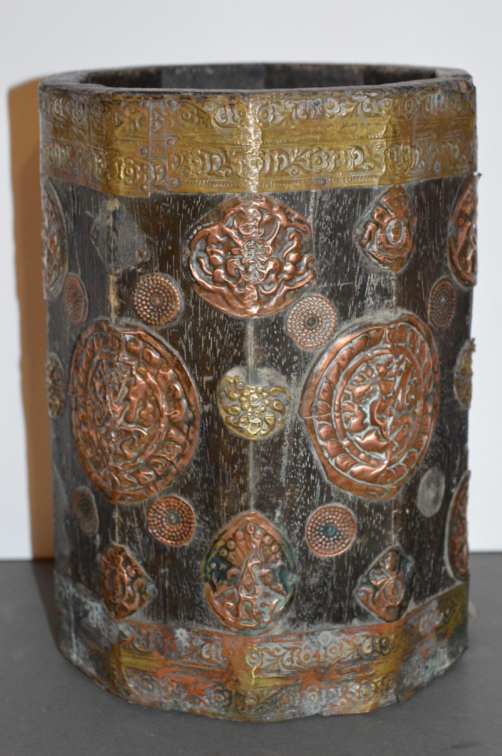 Large Tibetan Wooden Temple Container,c1780