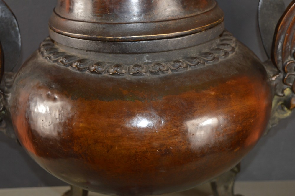 Huge / Large (70cm) Chinese Bronze Temple Censer, c1820 View V