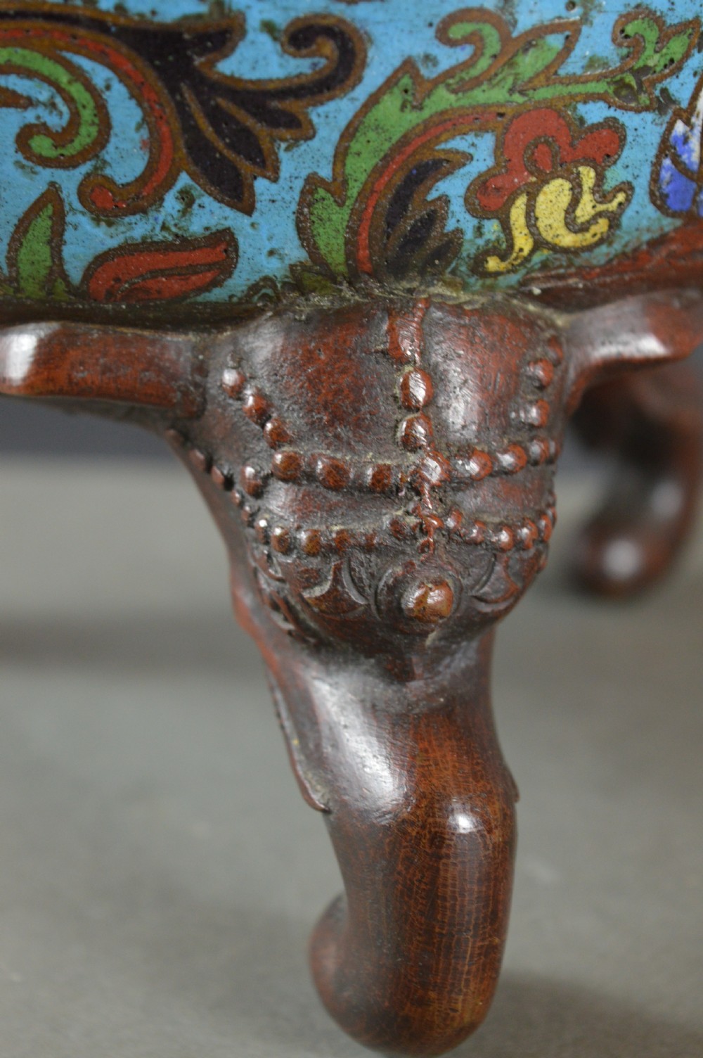 Large (5kg) Chinese Bronze Cloisonne Censer,c1850 View X