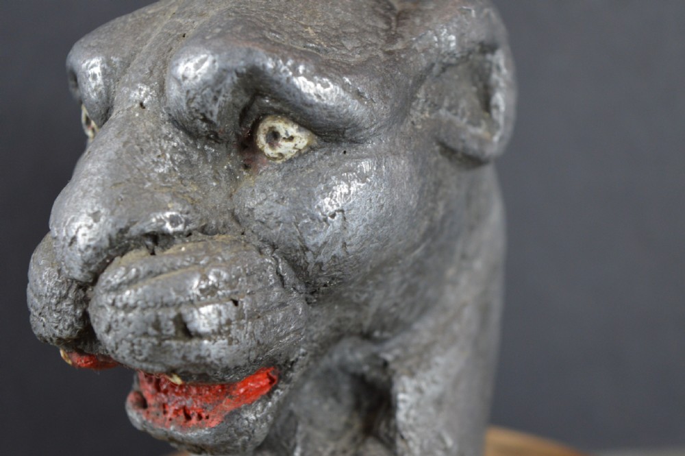 Jaguar/Panther Metal Car Mascot,c1920 View II