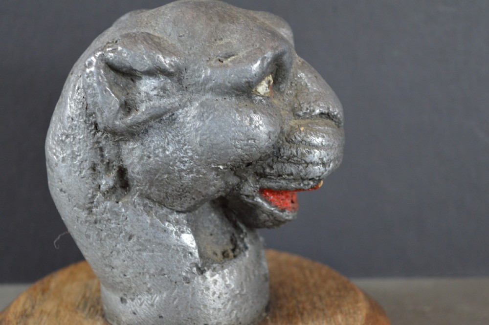 Jaguar/Panther Metal Car Mascot,c1920 View V