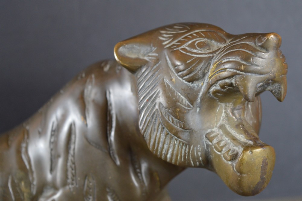 Large (2.4kg) Japanese Bronze Tiger,c1890 View II