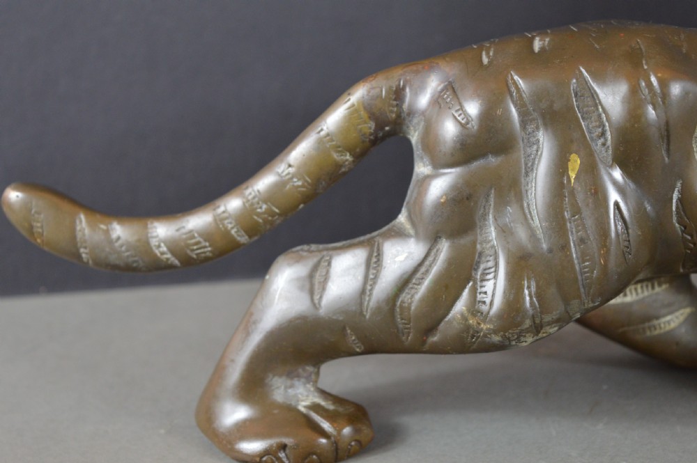 Large (2.4kg) Japanese Bronze Tiger,c1890 View IV