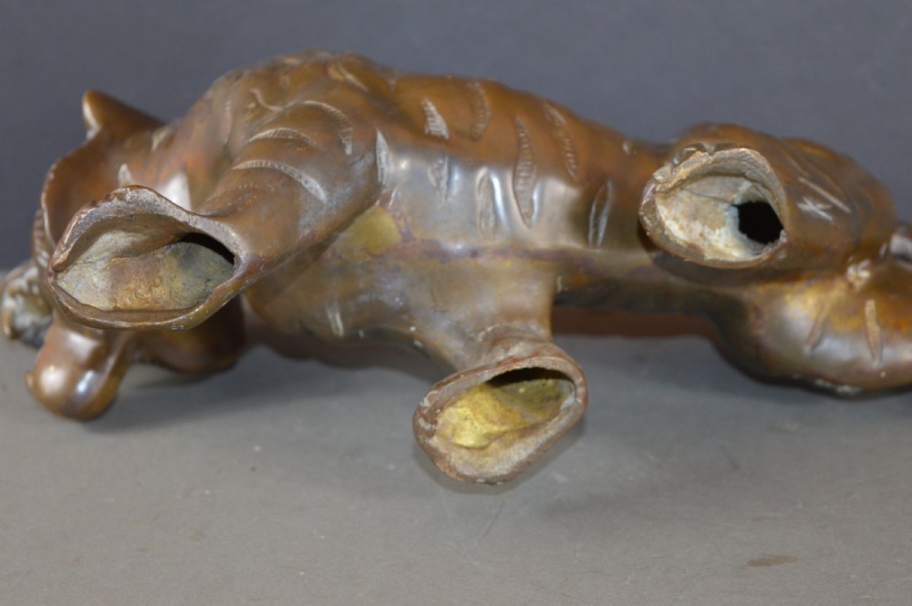 Large (2.4kg) Japanese Bronze Tiger,c1890 View VII