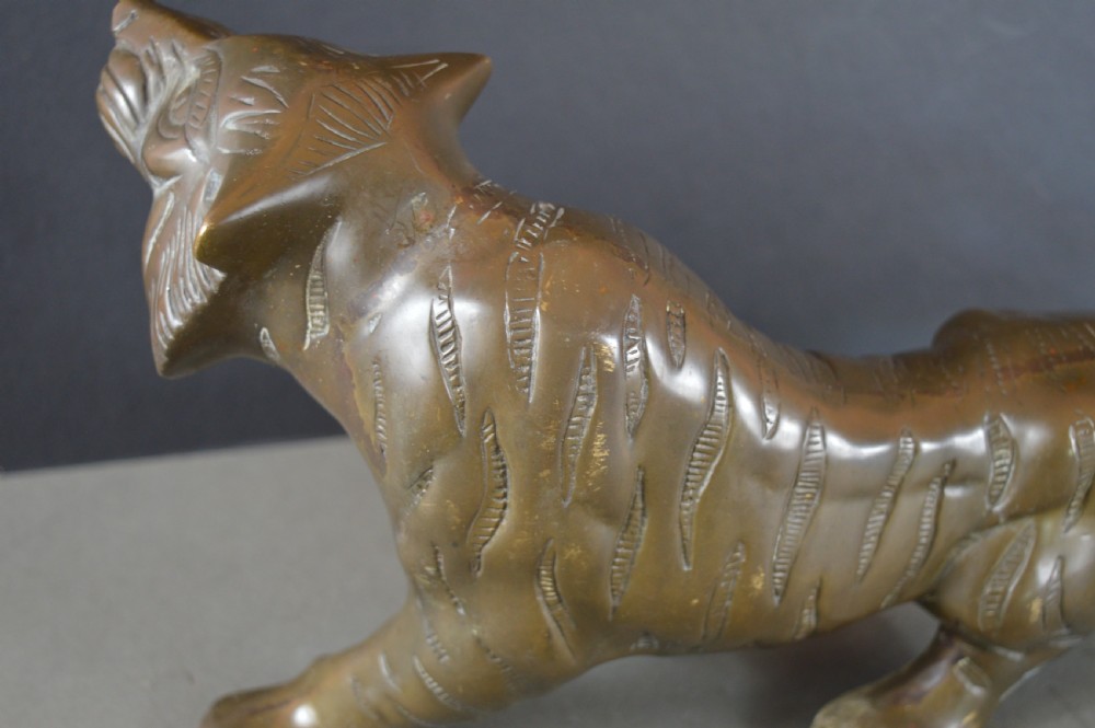 Large (2.4kg) Japanese Bronze Tiger,c1890 View VIII