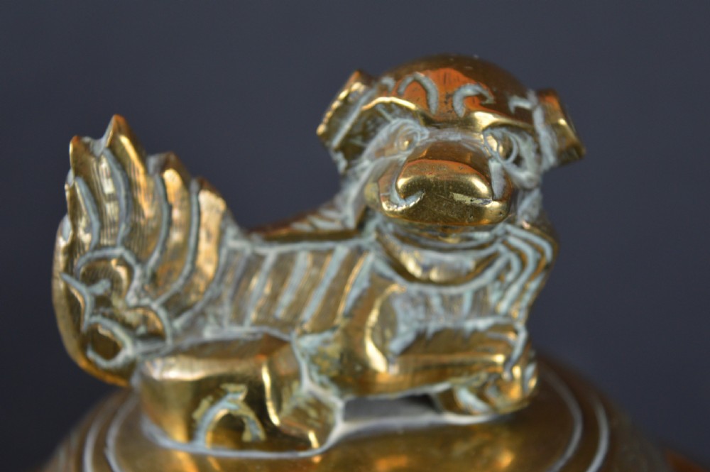 Large (2.5kg) Chinese Bronze Censer,c1880 View VI