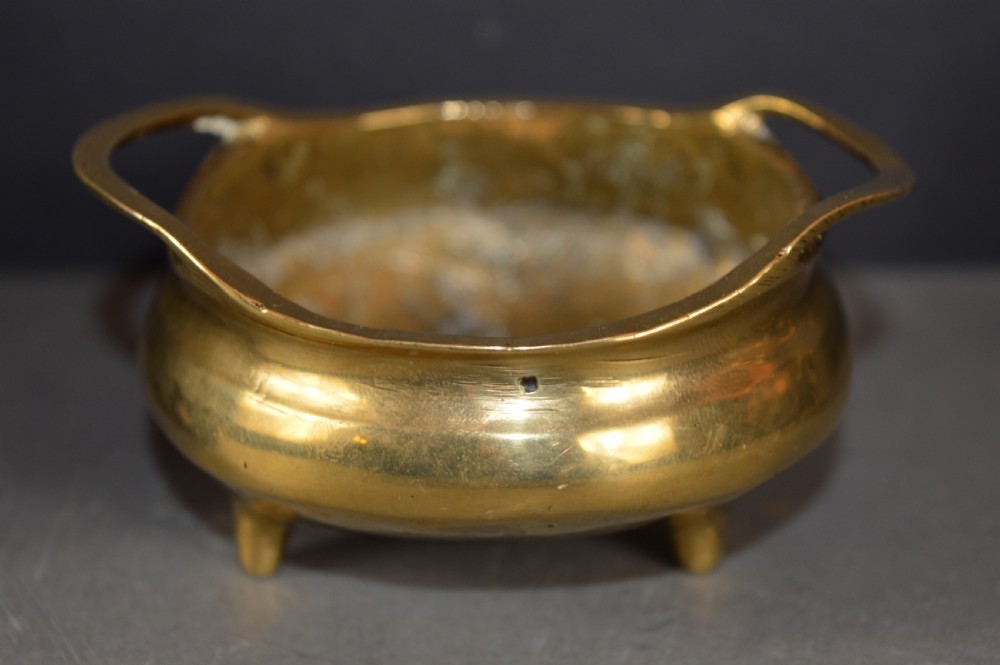 3 Small Chinese Bronze Censers,c1890 View IV