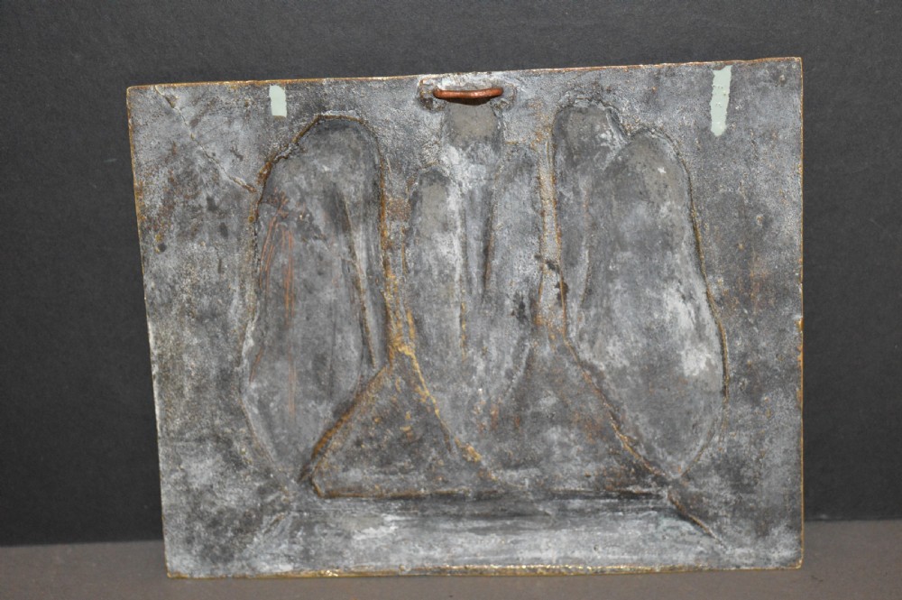 Bronze Plaque 3 Grotesque Birds, signed W Koopmann,1940 View V