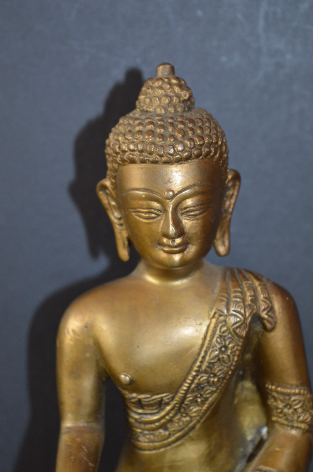 Fine Tibetan Bronze Seated Buddha,c1920 View III