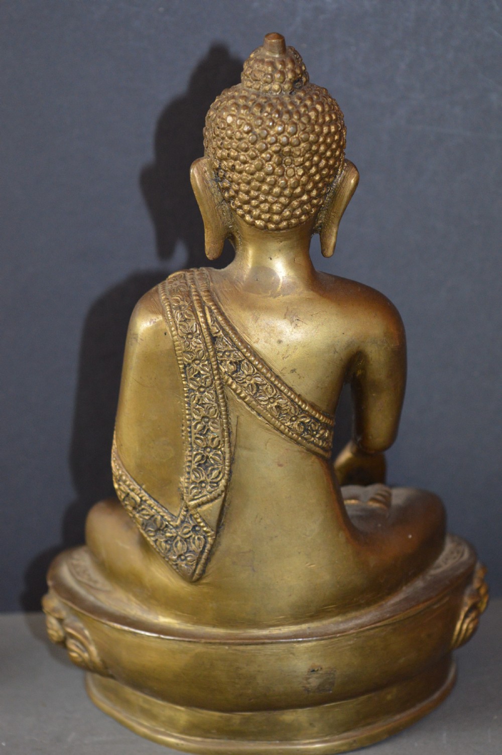 Fine Tibetan Bronze Seated Buddha,c1920 View VI